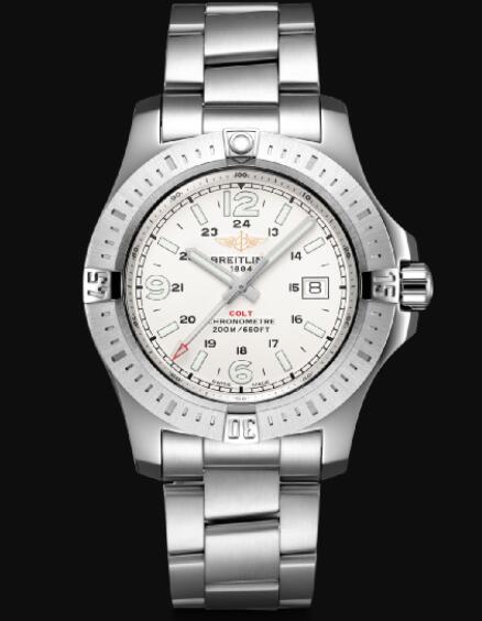 Review Breitling Colt 44 Quartz Stainless Steel - Silver Men Replica Watch A74388111G1A1 - Click Image to Close