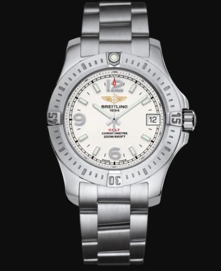 Review Replica Breitling Colt 36 Stainless Steel - Silver Watch A74389111G1A1 - Click Image to Close