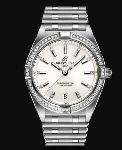 Review Replica Breitling Chronomat 32 Stainless Steel (Gem-set) - White Watch A77310591A1A1