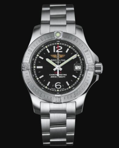 Review Breitling Colt Lady 33 Stainless Steel - Black Replica Watch A77388111B1A1 - Click Image to Close