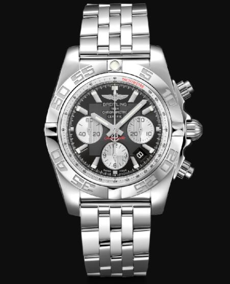 Review Replica Breitling Chronomat 44 Stainless Steel - Black Watch AB0110121B1A1 - Click Image to Close