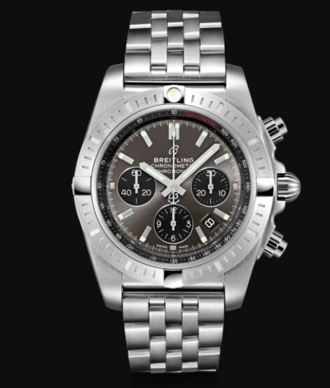 Review Replica Breitling Chronomat B01 Chronograph 44 Stainless Steel - Anthracite Watch AB0115101F1A1 - Click Image to Close