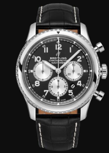 Review Breitling Navitimer 8 B01 Chronograph 43 Stainless Steel - Black Replica Watch AB0117131B1P1 - Click Image to Close