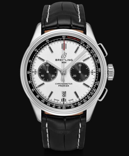 Review Breitling Premier B01 Chronograph 42 Stainless Steel - Silver Replica Watch AB0118221G1P1