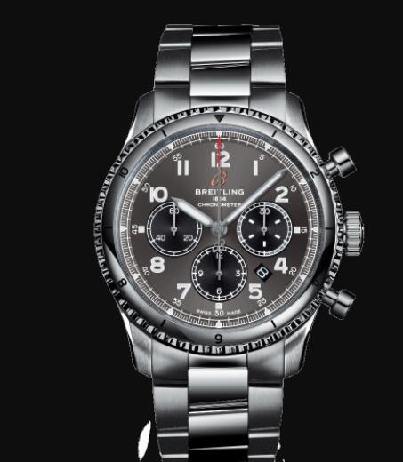 Review Breitling Aviator 8 B01 Chronograph 43 Stainless Steel - Anthracite Replica Watch AB0119131B1A1 - Click Image to Close