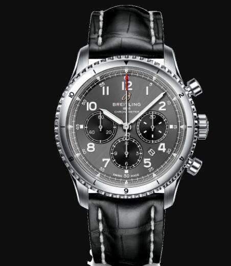 Review Breitling Aviator 8 B01 Chronograph 43 Stainless Steel - Anthracite Replica Watch AB0119131B1P1 - Click Image to Close