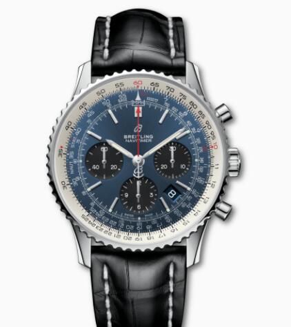Review Replica Breitling Navitimer B01 Chronograph 43 Stainless Steel Blue AB0121211C1P3 Watch