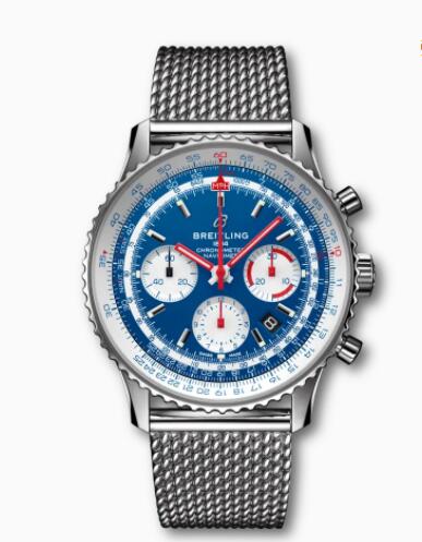 Review Replica Breitling Navitimer B01 Chronograph 43 American Airlines Stainless Steel Blue AB0121A31C1A1 Watch