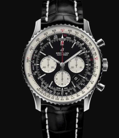 Review Breitling Navitimer B01 Chronograph 46 Stainless Steel - Black Replica Watch AB0127211B1P1 - Click Image to Close