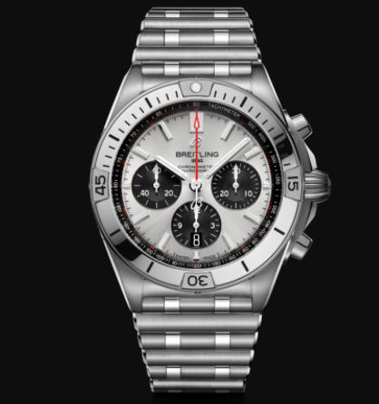 Review Replica Breitling Chronomat B01 42 Stainless Steel - Silver Watch AB0134101G1A1