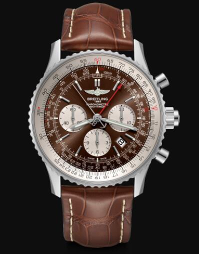 Review Breitling Navitimer B03 Chronograph Rattrapante 45 Stainless Steel Replica Watch AB0310211Q1P2 - Click Image to Close