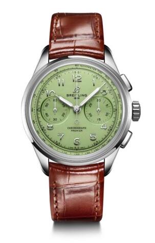 Review Breitling Premier Heritage B09 Chronograph 40 Stainless Steel Mint Replica Watch AB0930D31L1P1 - Click Image to Close
