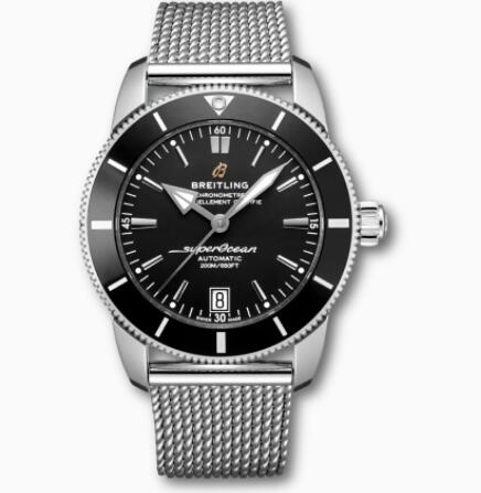 Review Breitling Superocean Heritage B20 Automatic 42 Stainless Steel Black AB2010121B1A1 Replica Watch - Click Image to Close