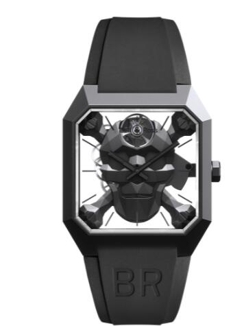 Review Bell and Ross BR 01 Replica Watch BR 01 CYBER SKULL BR01-CSK-CE/SRB - Click Image to Close