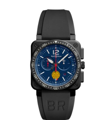 Review Bell and Ross BR 03 Replica Watch BR 03 PATROUILLE DE FRANCE QUARTZ BR03-PAF1-CA/SRB - Click Image to Close