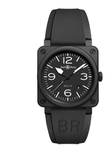 Review Bell and Ross BR 03 Replica Watch BR 03-92 BLACK MATTE BR0392-BL-CE - Click Image to Close