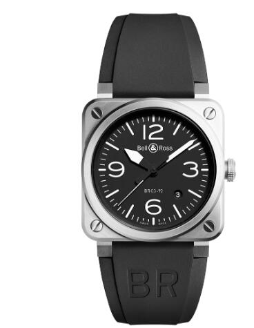 Review Bell and Ross BR 03 Replica Watch BR 03-92 BLACK STEEL BR0392-BLC-ST