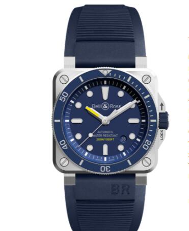 Review Bell and Ross BR 03-92 Diver Replica Watch BR 03-92 DIVER BLUE BR0392-D-BU-ST/SRB