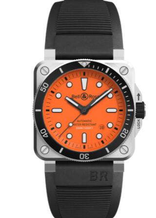 Review Bell and Ross BR 03-92 Diver Replica Watch BR 03-92 DIVER ORANGE BR0392-D-O-ST/SRB