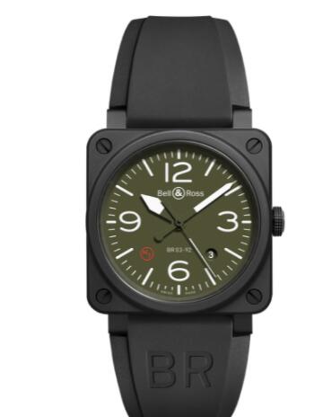 Review Bell and Ross BR 03 Replica Watch BR 03-92 MILITARY TYPE BR0392-MIL-CE