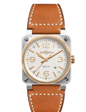 Review Bell and Ross BR 03 Replica Watch BR 03-92 STEEL & ROSE GOLD BR0392-ST-PG/SCA