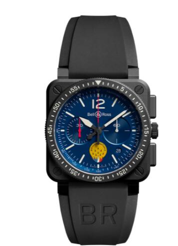 Review Bell and Ross BR 03 Replica Watch BR 03-94 PATROUILLE DE FRANCE BR0394-PAF1-CE/SRB - Click Image to Close