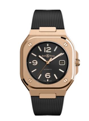 Review Bell and Ross BR 05 Replica Watch BR 05 GOLD BR05A-BL-PG/SRB