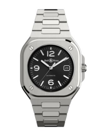 Review Bell and Ross BR 05 Replica Watch BR 05 BLACK STEEL BR05A-BL-ST/SST - Click Image to Close