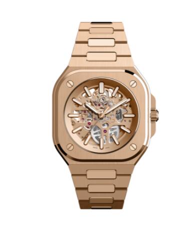 Review Bell and Ross BR 05 Replica Watch BR 05 SKELETON GOLD BR05A-PG-SK-PG/SPG - Click Image to Close