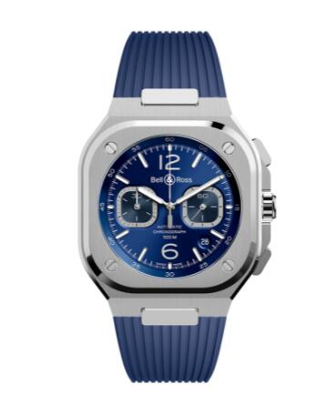 Review Bell and Ross BR 05 Replica Watch BR 05 CHRONO BLUE STEEL BR05C-BU-ST/SRB - Click Image to Close