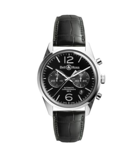 Review Bell and Ross BR 126 Replica Watch BR 126 OFFICER BLACK BRG126-BL-ST/SCR/2 - Click Image to Close