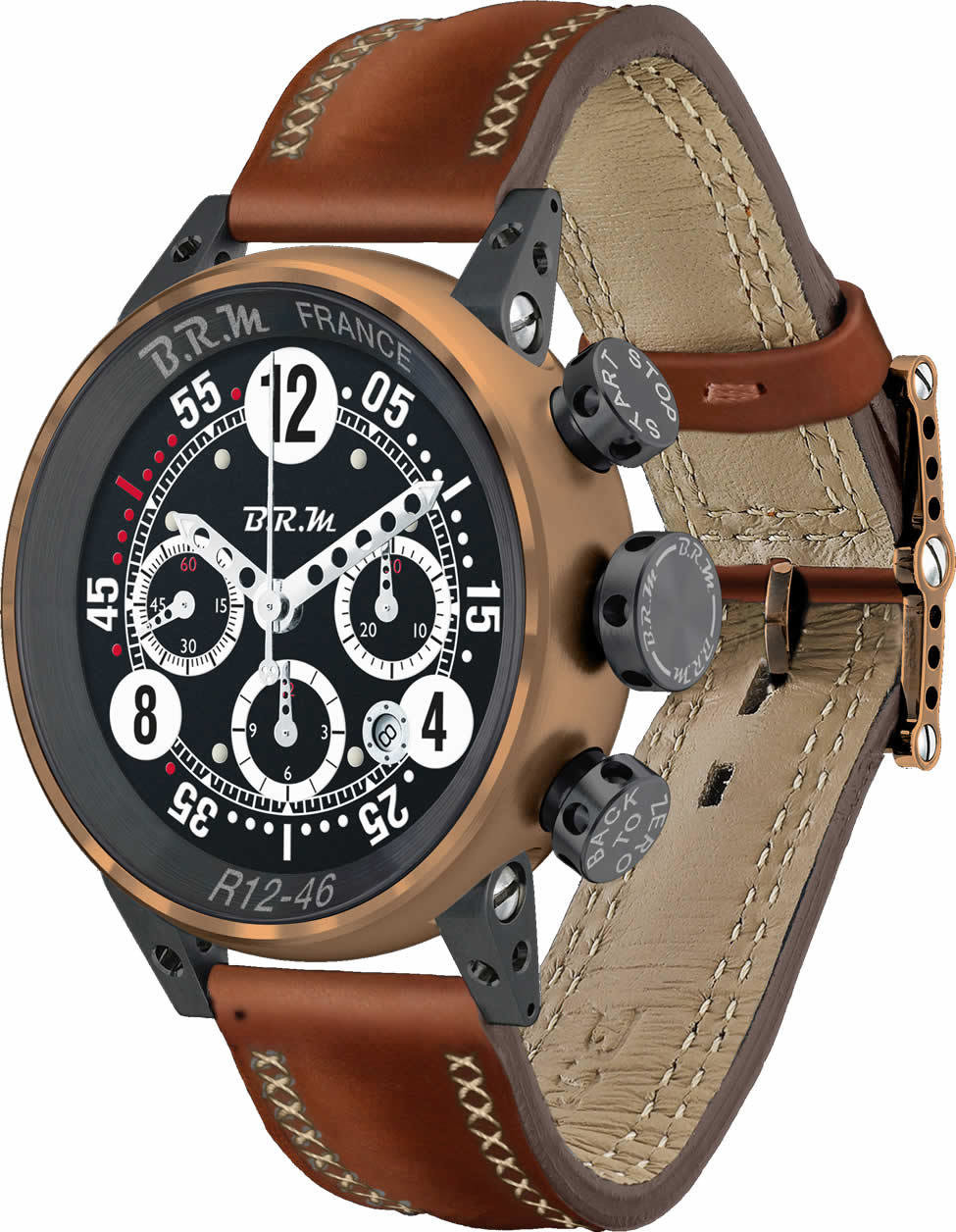 Review BRM BRONZE Replica Watch BRM R12-46 Bronze BRM-R12-46-BRONZE - Click Image to Close