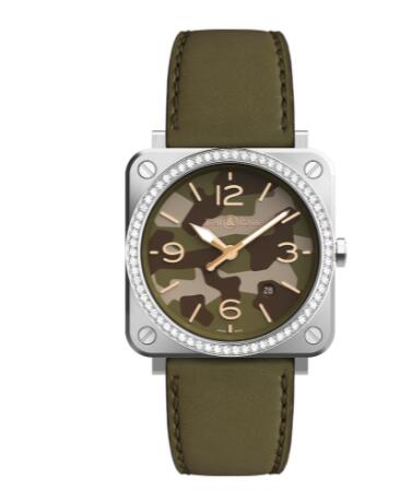 Review Bell and Ross BR S Replica Watch BR S GREEN CAMO DIAMONDS BRS-CK-ST-LGD/SCA