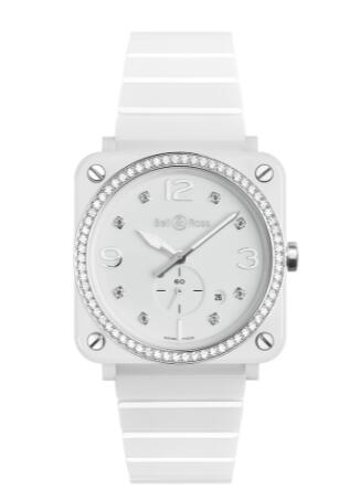 Review Bell and Ross BR S Replica Watch BR S WHITE CERAMIC DIAMONDS BRS-WH-CES-LGD/SCE