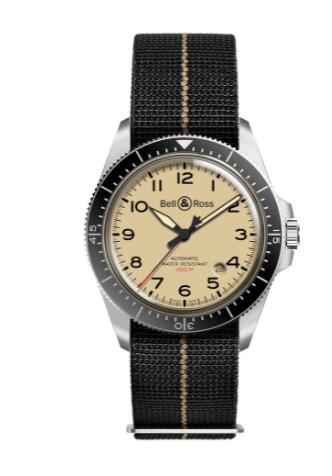 Review Bell and Ross BR V2-92 Replica Watch BR V2-92 MILITARY BEIGE BRV292-BEI-ST/SF