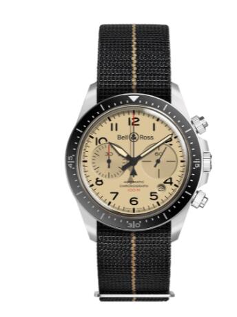 Review Bell and Ross BR V2-94 Replica Watch BR V2-94 MILITARY BEIGE BRV294-BEI-ST/SF
