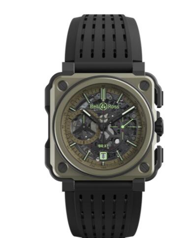 Review Bell and Ross BR X1 Chronograph Replica Watch BR-X1 MILITARY BRX1-CE-TI-MIL