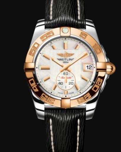 Review Replica Breitling Galactic 36 Automatic Stainless Steel & 18k Rose Gold - Mother-Of-Pearl watch C3733012/A724/213X/A16BA.1 - Click Image to Close