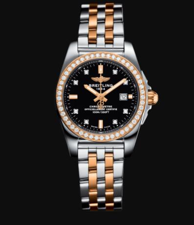 Review Replica Breitling Galactic 29 Sleek Stainless Steel - Black watch C72348531B1C1 - Click Image to Close