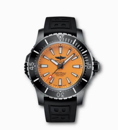Review Breitling Superocean Automatic 48 Titanium Yellow E17369241I1S1 Replica Watch