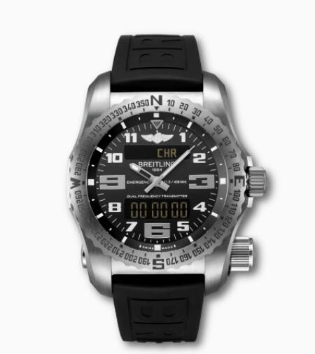 Review Breitling Emergency Titanium Black E7632522/BC02/156S/E20DSA.4 Replica Watch - Click Image to Close