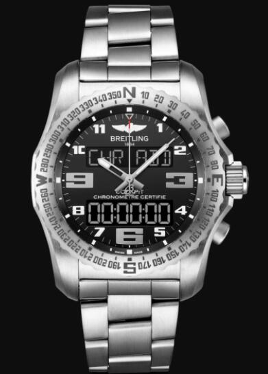 Review Replica Breitling Cockpit B50 Titanium - Black EB5010221B1E1 Watch