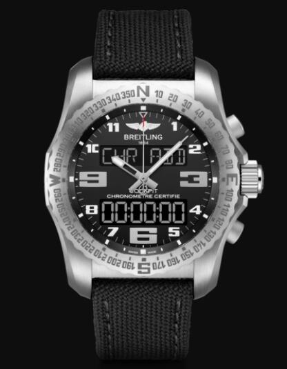 Review Replica Breitling Cockpit B50 Titanium - Black EB5010221B1W1 Watch - Click Image to Close