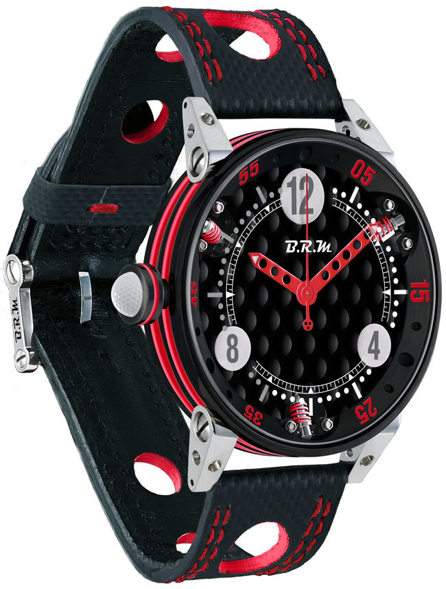 Review Brm Gulf Watch Replica BRM 6-44 Golf Black Dial Red GF6-44-SA-N-AR - Click Image to Close