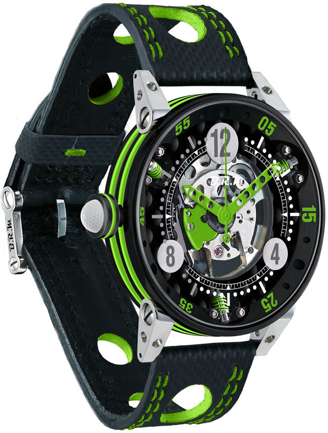 Review Brm Gulf Watch Replica BRM 6-44 Golf Black Dial Green GF6-44-SA-N-SQ-AVP