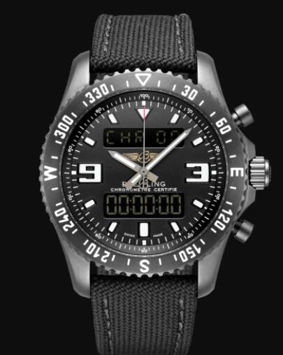 Review Replica Breitling Chronospace Military DLC-Coated Stainless Steel - Black Watch M78367101B1W1