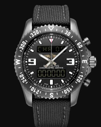 Review Replica Breitling Chronospace Military DLC-Coated Stainless Steel - Black Watch M78367101B1W1