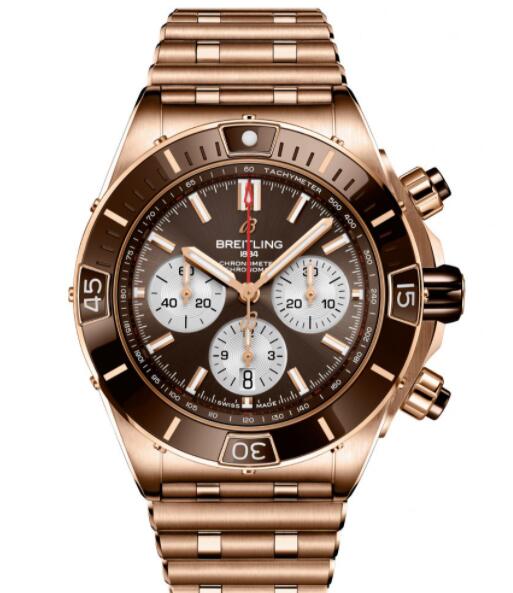 Review Breitling Super Chronomat B01 44 Replica Watch RB0136E31Q1R1 - Click Image to Close