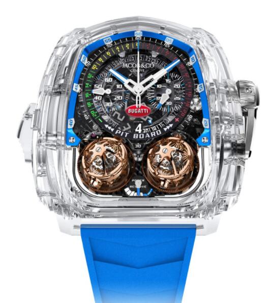Review Jacob and Co Twin Turbo Furious Bugatti Sapphire Crystal Replica Watch TT220.80.AA.AB.ABVEA