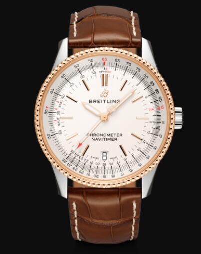 Review Breitling Navitimer Automatic 38 Stainless Steel & 18k Red Gold Replica Watch U17325211G1P1 - Click Image to Close